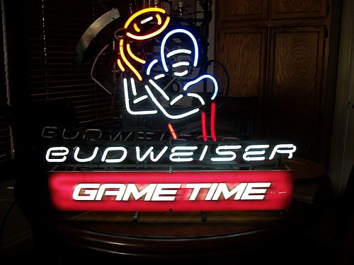 Budweiser Game time NFL Neon Sign